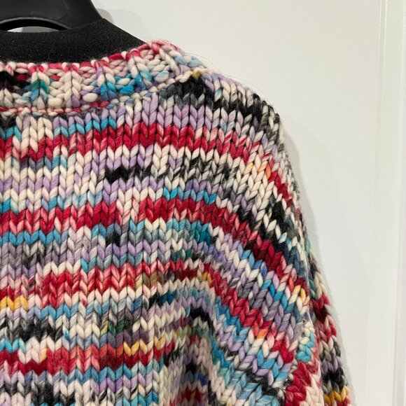 ZARA Contrasting Wool Sweater - Picture 7 of 8